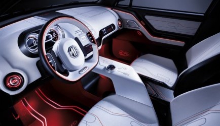 mg sls-amg MG Zero concept aast op Polo's en Fiesta's 0